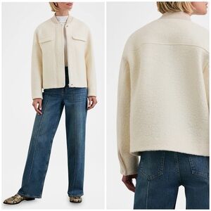 Rails Kinsley Boucle Wool Blend Bomber Jacket